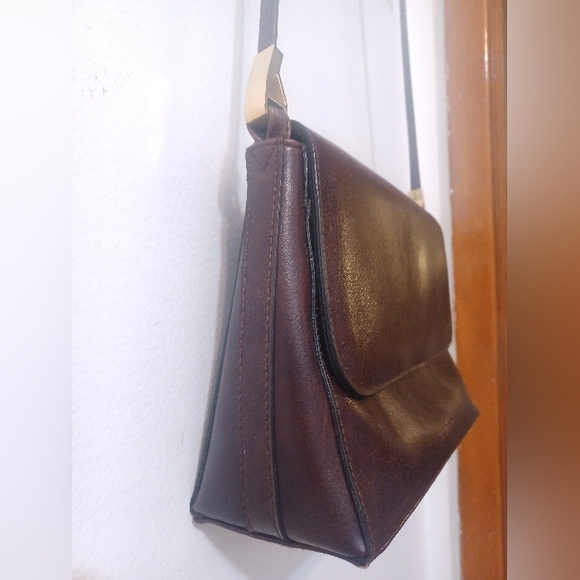 ⛔️SOLD⛔️Vintage Liz Claiborne Chocolate Brown Crossbody Bag - Picture 7 of 12